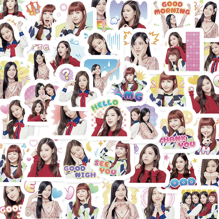 %E3%80%90linfang%20store%E3%80%9140pcs/Set%20Waterproof%20Blackpink%20Graffiti%20Design%20Decals%20-%20Image%203