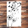 Letter Flower Temporary Tattoos For Women Adults Realistic Butterfly Dandelion Tree Life Tattoo Sticker Body Tatoos Flower. 