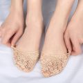 Lace Five Toes Forefoot Pads For Women High Heels Half Insoles Foot Pain Care Absorbs Shock Socks Toe Pad Inserts. 