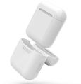 Apple Airpods White Silicone Case w Carabiner.