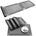 6 Dinning Table Mat With 1 Runner (6+1=7 Pcs) Table Mats Set - PVC. 