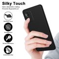 Motorola Moto G85, Slim Fit Silky And Soft Touch Finish Silicone Matte Finish TPU - Black (With Logo).