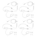 for huawei p smart case-4 x Anti-radiation Earphone-white.