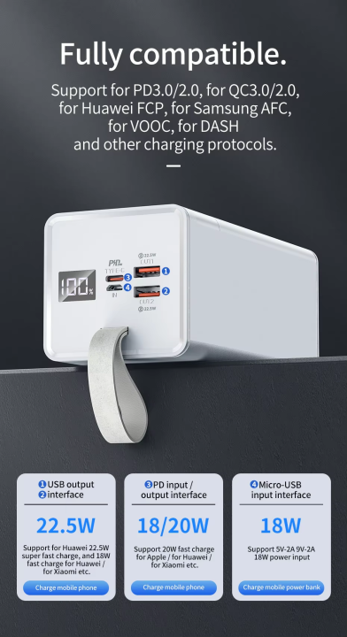 HOCO%20J86A%2050000mAh%20Portable%20Cell%20Phone%20Battery%2022.5W%20Fast%20Charging%20Power%20Bank%20-%20Image%205