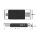 STONEGO Multifunction USB Card Reader USB2.0/ Micro USB/ Type C OTG Card Reader SD / TF / USB 2.0 High Speed Reader Writer. 