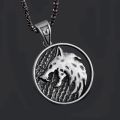 Witcher Wolf Head Witcher Pendant Necklace Accessory Necklace with Wild Hunt 3 Figure TV Necklace.