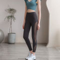 Spring and Summer New Yoga Wear Women's Sling off-the-Shoulder Ruffled Workout Clothes Quick-Drying Mesh High Elastic Sports Suit. 