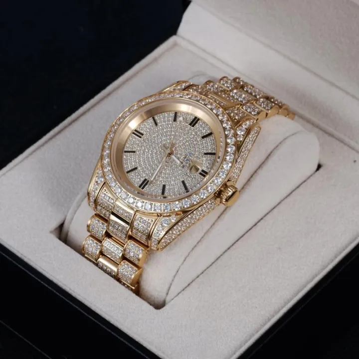 Diamond-encrusted%20Ladies%20Quartz%20Watches%20Steel%20Bracelet%20Personality%20Fashion%20Wristwatch%20Women's%20Jewelry%20Watch%20-%20Image%204