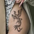Waterproof Temporary Tattoo Sticker Phoenix Feather Dragon Eagle Hand Back Arm Flash Tatoo Tatto for Woman Men. 