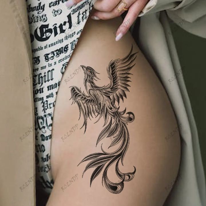 Waterproof%20Temporary%20Tattoo%20Sticker%20Phoenix%20Feather%20Dragon%20Eagle%20Hand%20Back%20Arm%20Flash%20Tatoo%20Tatto%20for%20Woman%20Men%20-%20Image%202