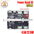 QC4.0 QC3.0 LED Dual USB 5V 4.5A 22.5W Micro/Type-C USB Mobile Power Bank 18650 Charging Module Temperature / Circuit Protection. 