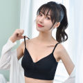 ice silk seamless bra Thin bra padded bra wireless bra Beautiful Back underwire Brassiere Smooth Bra Black bra. 