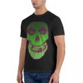 Men T-shirt misfits glow skull vintage cotton tee shirt Short Sleeve T shirt crewneck clothes printing. 