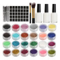 Body Art Glitter Tattoo Kit 118 Pattern Stencils Powder Brush Glue Temporary Tattoos Tools. 