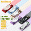 Weikav Lucky 65keys Sugar65 V2 Lucky65 Custom Wireless Aluminum Mechanical Keyboard Kit RGB Bluetooth 2.4G Wired Gaming Keyboard. 