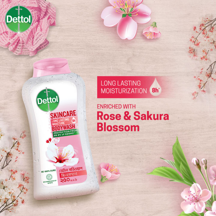 Dettol%20Body%20Wash%20Loofah%20Free%20Shower%20Gel%20Skincare%20Rose%20&%20Sakura%20Blossom%20with%208%20Hour%20Lasting%20Moisture%20250ml%20-%20Image%205