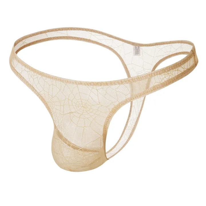 New%20Design%20Brand%20Gay%20Men's%20Transparent%20Yarn%20Half-Pack%20Small%20Triangle%20%20Spide%20Web%20G-strings%20Sexy%20Thongs%20-%20Image%206