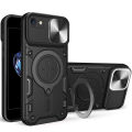 xprmy for iPhone 8 / 7 / iPhone SE 2020 2022 Dual Layer Phone Case with Slide Camera Cover and Metal Hidden Bracket. 
