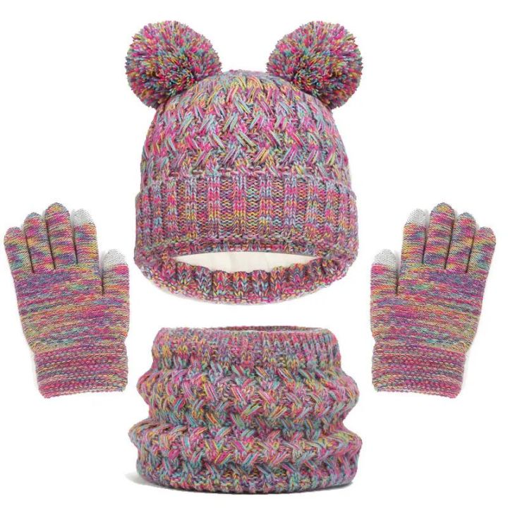 Knitted%20Baby%20Hats%20Scarf%20Set%20Winter%20Neck%20Scarves%20Beanie%20Caps%20For%20Boy%20Girls%20Cute%20Hat%20Scarf%20and%20Gloves%203pcs%20Suit%20For%20Kids%201-6years%20-%20Image%202