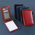 PU Leather Small Notebook Office Work Notepad PU Leather Notebook Notebook With Calculator Pocket Small Notebook With Calculator.
