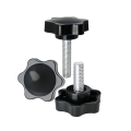 Torx Handle Screw Plastic Star Bolt Handle Screw Plastic Knob 4mmx9.8mm. 