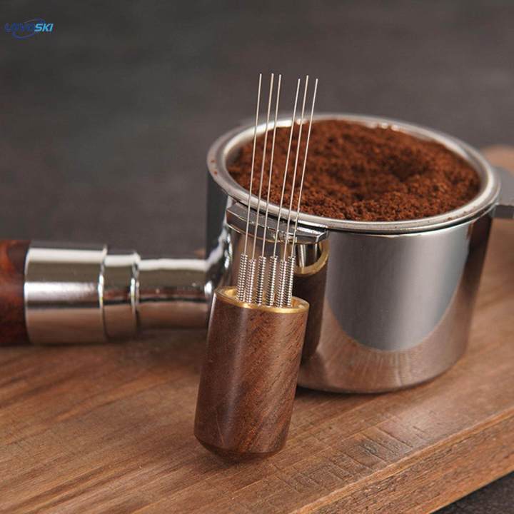 【Sleek】 Coffee Tamper Distributor Coffee Stirrer Hand Tamper Espresso Tools for Shop