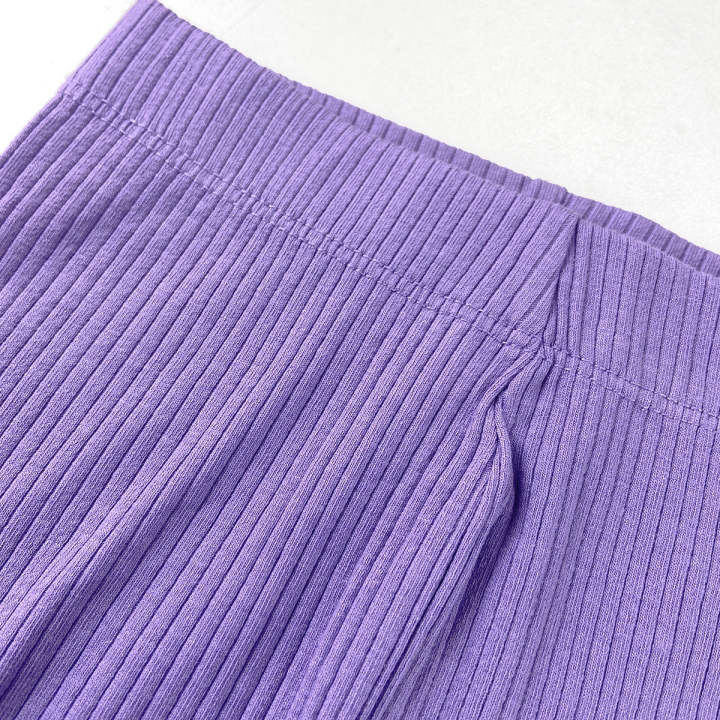 Girls%20Ribbed%20Purple%20Cotton%20Full%20Length%20Leggings%20From%20Levin%20-%20Image%206