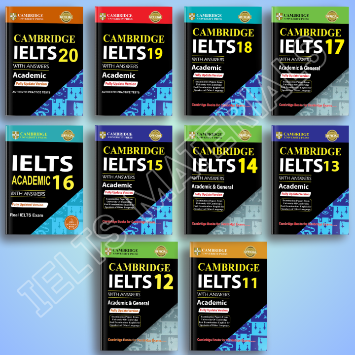 Cambridge IELTS 11-20 Books (Academic) Without DVD