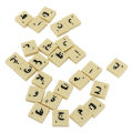Chess Pieces Set Arabic Letter Tiles PS Material with Clear Pattern for Clamping Leisure. 