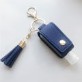 Tassel Hand Sanitizer Compact Leather 30ML Keychain Holder Flip Travel Bottle For On The Go Traveling Outdoor Activities Use.