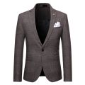 Men Luxury Slim Fit Check Suits Men Boutique Business Casual Formal Suits Sets Blazers+Pants Wedding Social Tuxedo Dress Homme. 