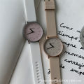 NAIDU Niche Color-block Disc Silicone Band Watch Women's Student Simple Small Fresh and Casual Mori College Style.