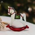 Rocking Horse Christmas Tabletop Decoration for Scene Arrangement.
