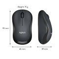 Logitech M220 SILENT Wireless Mouse, 2.4 GHz with USB Receiver, 1000 DPI Optical Tracking, 18-Month Battery, Ambidextrous, Compatible with PC, Mac, Laptop. 