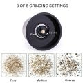 Xiajing Stainless Steel Salt Grinder Pepper Shaker with Adjustable Coarseness Pepper Mill Spice Jar Containers Kitchen Accessories Cooking Tool. 