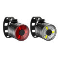 Smart Bicycle Tail Rear Light Cycling LED Taillight Aluminum Alloy Night Riding Warning Light mountain bike LED headlight taillight. 