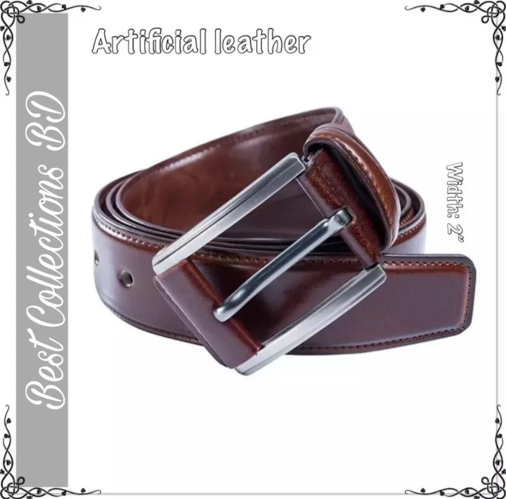 Chocolate%20Artificial%20Leather%20Formal%20Belt%20For%20Men%20-%20Image%203