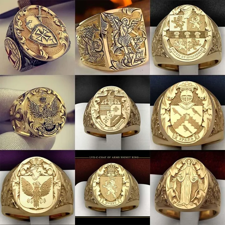 Luxury%20Gold%20Plated%20Coat%20of%20Arms%20Sweet%20Signet%20Engraved%20Rings%20for%20Men%20Women%20Hip%20Hop%20Dance%20Party%20Court%20Style%20Ring%20Jewelry%20Gift%20-%20Image%206