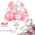 Pink Happy Birthday Foil Balloons Princess Party Decorations Adult Kids Girl 1 2 3 4 5 6 7 8 9 10 15 25 30 35 40 50 60 Year Old LaoXzhongX. 