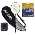 yonex badminton racket with staing and gripe free, - Badminton Racket. 