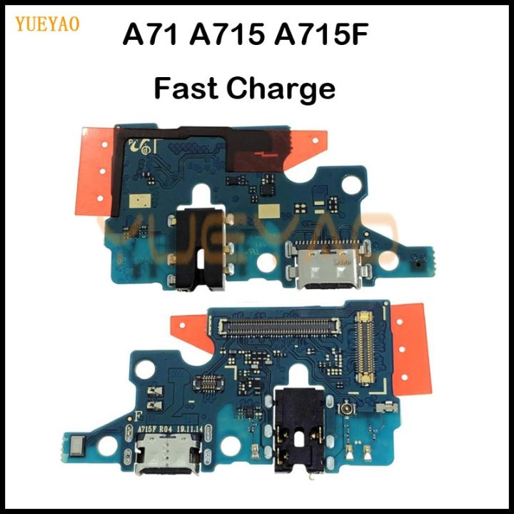 NEWCharging Port Board Replacement For Samsung Galaxy A71 A715 A715F SM-A715F Phone USB Charging Flex Cable Spare Parts