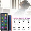 M9 Bluetooth5.0 MP4 Player 4.0 Inch Full Touch Screen FM Radio Recording E-book Music Video Player Built-in Speaker.