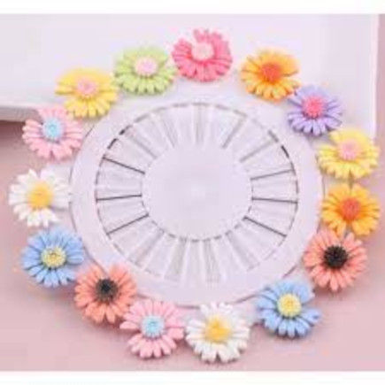 Sunflower Hijab Pins for Women Pack of 6