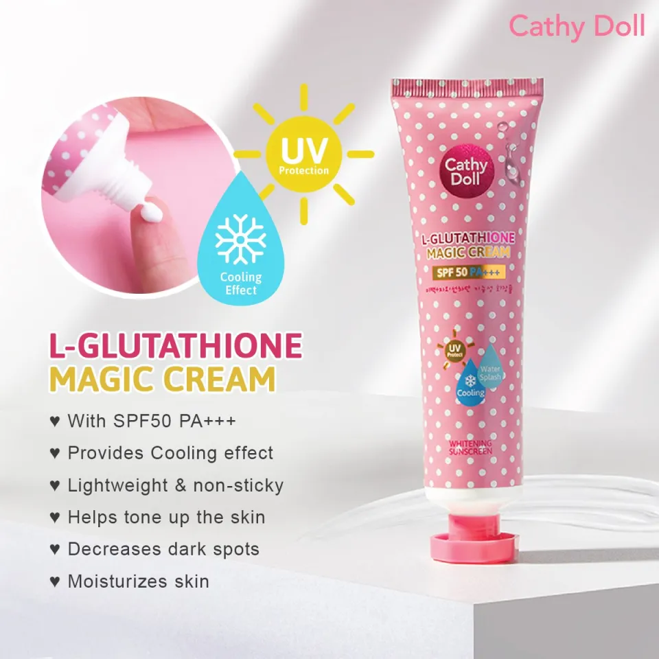 Cathy Doll SPF 50 Whitening Sunscreen L-glutathione Magic Cream