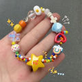 Colorful Beaded Bracelet Sweet Simple Stretch Rainbow Star Cute Heart Bracelet NOVO. 
