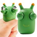 Funny Eyeball Burst Squeeze Toy Green Eye Caterpillar Pinch Toys Adult Kids Stress Relief Fidget Toy Creative Decompression Toy. 