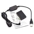 DR-E12 DC Coupler LP-E12 Battery+ACK-E12 USB Cable Power Bank Charger Adapter For Canon EOS M M2 M10 M50 M100 M200 Camera. 
