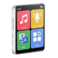 Mini Portable MP3 Player Bluetooth Small Music Player Touch Screen Walkman Sports Music Player Built in 32G Card-Black. 