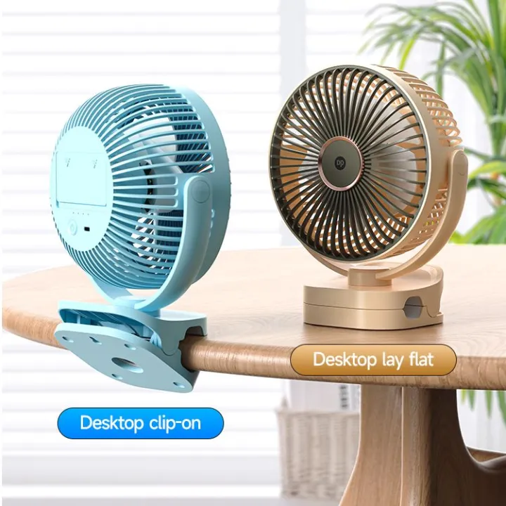 DP-7638%20AC/DC%20Rechargeable%204000mAh%20Lithium%20Battery%20360%C2%B0%20Adjustable%20Desk%20/%20Clip%20Fan%20With%20Night%20Lighting%20Function%20-%20Image%203