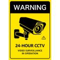CCTV 24-hour CCTV Monitoring Sticker/24-Hour CCTV Sticker/CCTV Label Sticker. 